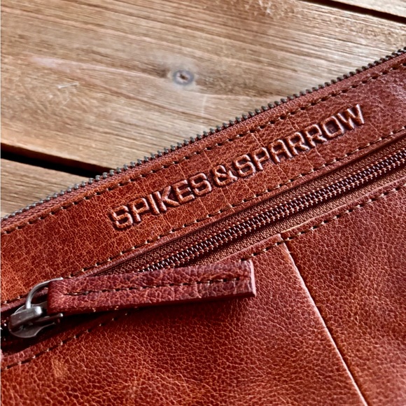 SPIKES & SPARROW LEATHER HIP BAG OREGON - BRANDY COGNAC - Picture 2 of 12